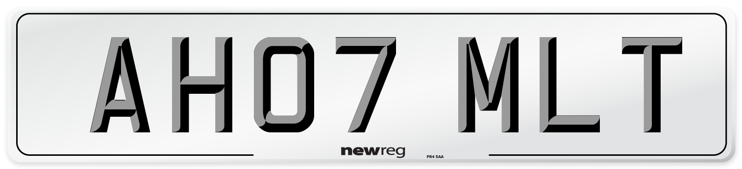 AH07 MLT Number Plate from New Reg
